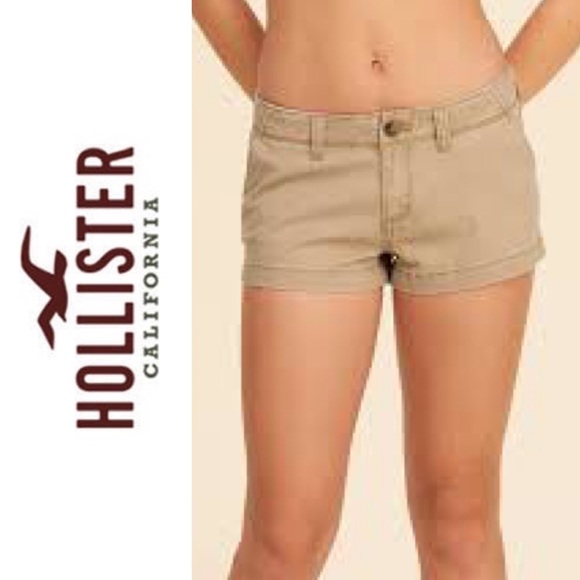 Hollister Pants - Hollister Co. Tan Khaki Chino Shorts